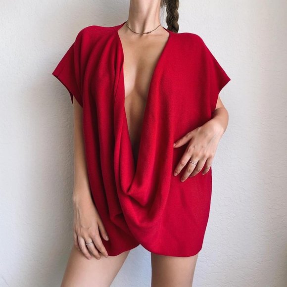 Vintage Wool Plunge Top - Picture 6 of 6